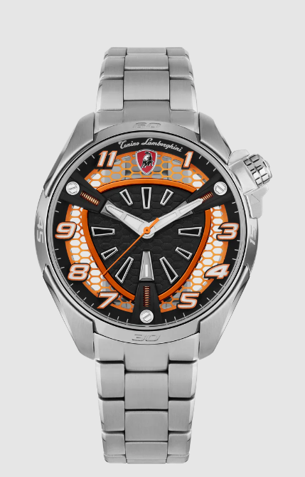Tonino Lamborghini SHOCK ABS Silver/Orange TLX_TLABSO-SS-B men's watches